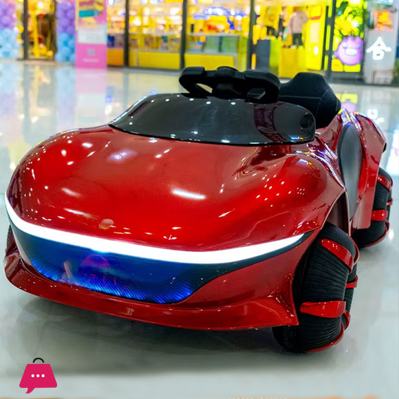 New Electric Car Four-Wheel Automobile Belt Remote Control Seated Babys Toy Car Four-Wheel Drive Swing High-End