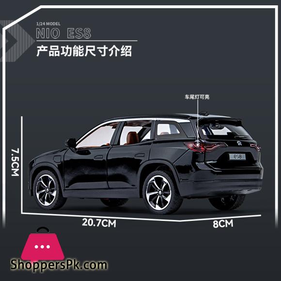 1:24 NIO ES8 SUV New Energy Vehicles Alloy Model Car Toy Diecasts Metal Casting Sound and Light Car Toys