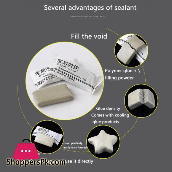 1PC Wall Hole Sealing Mud for Household Air Conditioning Sewer Kitchen Bathroom Pipe Waterproof Windproof Sealant Clay