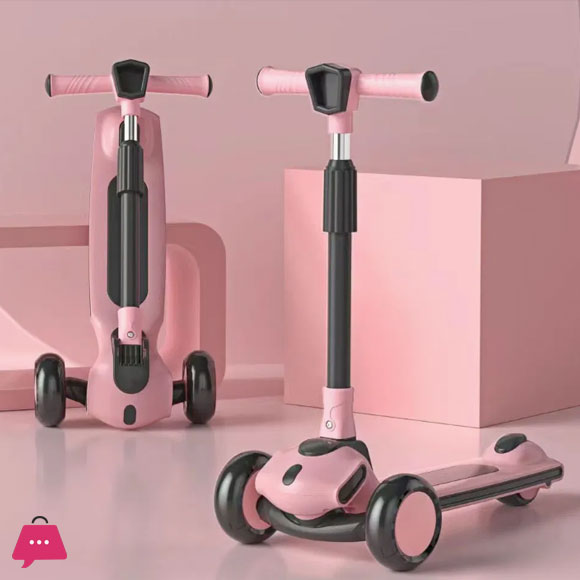 3-Wheel Scooter Kick Scooty Childrens Kick Scooter