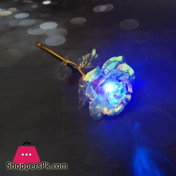 Artificial Flowers Foil Plated Gold Rose Flowers Luminous Rose Wedding Decor Valentines Day Gift Uniques Gifts For Girls