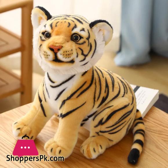 Baby Tiger Plush Toy Stuffed Soft Wild Animal Forest Tiger Pillow Dolls For Kids Birthday Gift 25CM