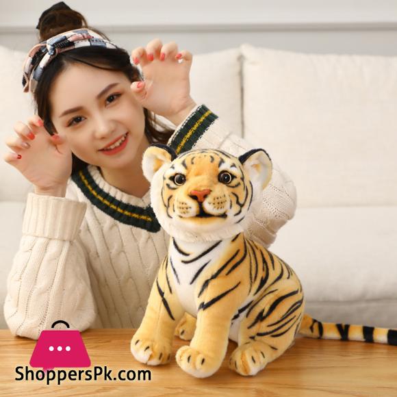 Baby Tiger Plush Toy Stuffed Soft Wild Animal Forest Tiger Pillow Dolls For Kids Birthday Gift 25CM