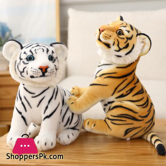 Baby Tiger Plush Toy Stuffed Soft Wild Animal Forest Tiger Pillow Dolls For Kids Birthday Gift 25CM