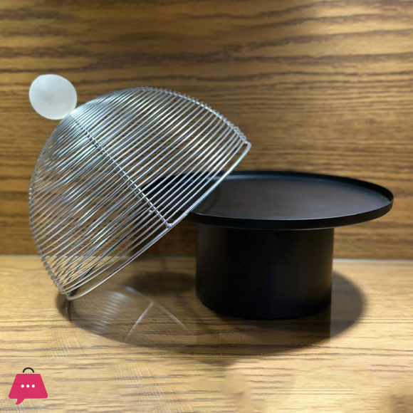 Cake Stand -Dessert Plate Size 25x25x30Cm Iron