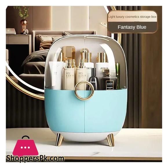 Chic Cosmetic Organizer, Large Capacity Makeup Case, Clear Makeup Organizer for Vanity