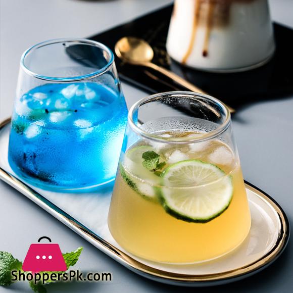 Creative Glass Glass Household High Borosilicate Glass Single Layer Transparent Glass Juice Drink Cup Drinking Cup