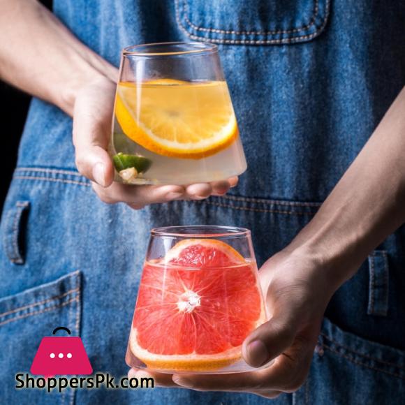 Creative Glass Glass Household High Borosilicate Glass Single Layer Transparent Glass Juice Drink Cup Drinking Cup