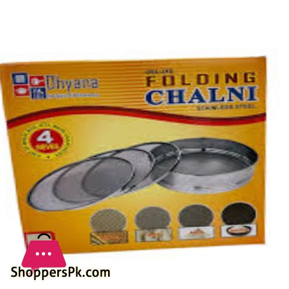 Flour Sieve Sifter Kitchen Colander Stainless Steel 4 in 1
