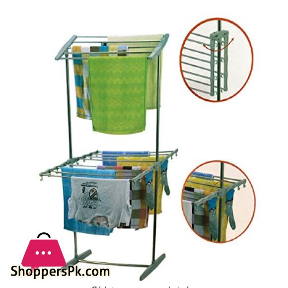 Foldable Stainless Steel Clothes Drying Rack - Clothes Dryer Hanger Multifunctional