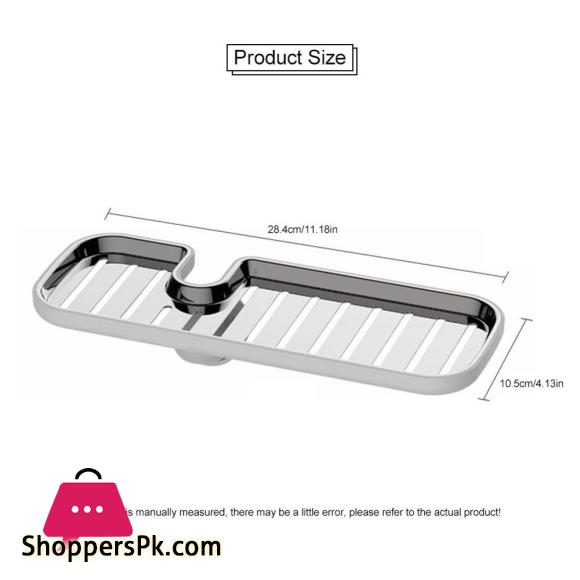 Kitchen Towel Rack For 1.6-2.7cm Pipe Sink Storage Rack Sponge Holder Steel Soap Organizer Kitchen Storage