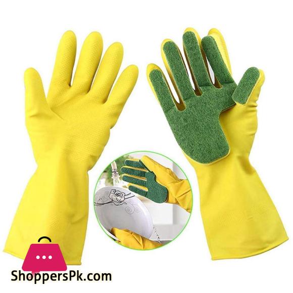 Sponge Dishwashing Gloves Gloves for kitchen Hand Dish Washing