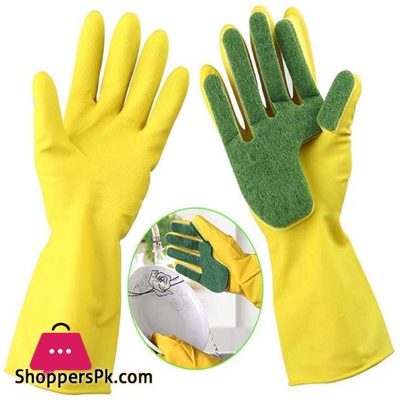 Sponge Dishwashing Gloves Gloves for kitchen Hand Dish Washing