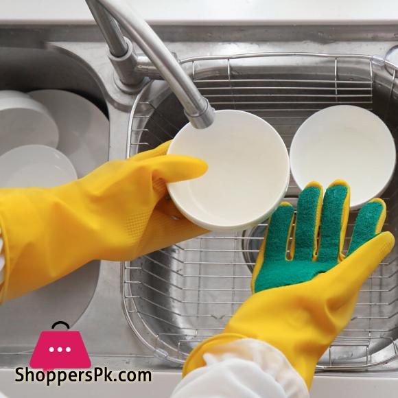 Sponge Dishwashing Gloves Gloves for kitchen Hand Dish Washing