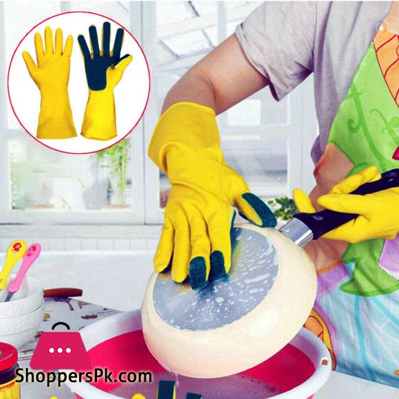 Sponge Dishwashing Gloves Gloves for kitchen Hand Dish Washing