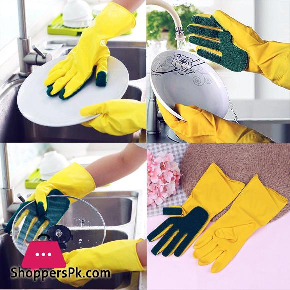 Sponge Dishwashing Gloves Gloves for kitchen Hand Dish Washing
