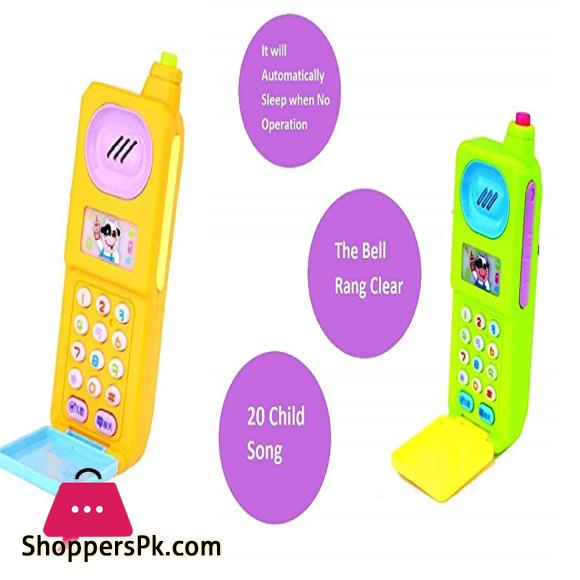 Musical Mobile Phone for Kids, Toy for Kids, Educational Toys for Kids 3+ Years/Boys/Girls-1 Unit (Random Color)