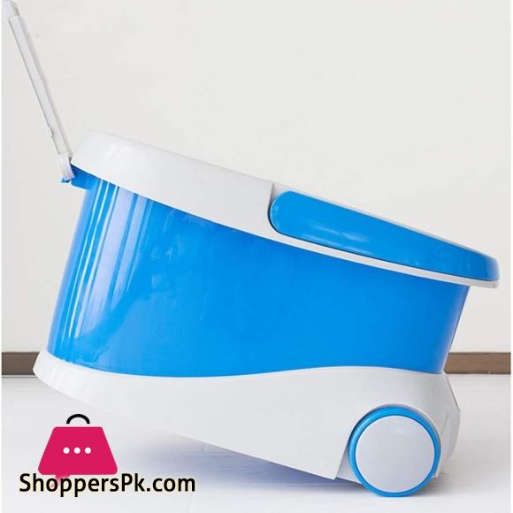 Primo Spin Mop Stainless Steel Mop With Bucket - Microfiber Home Clean Mops