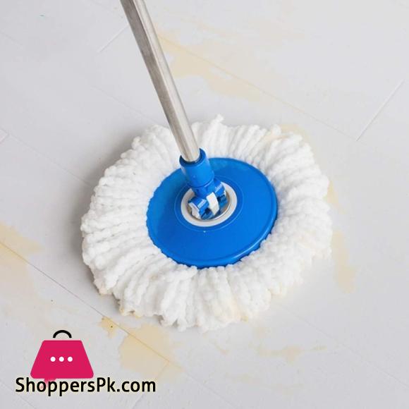 Primo Spin Mop Stainless Steel Mop With Bucket - Microfiber Home Clean Mops