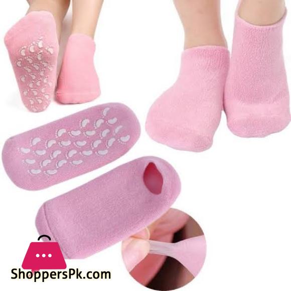 Silicone Gel Moisturizing Ultra-Soft Spa Socks for Repair Dry Cracked Feet and Ankles, Skincare, Spa Moisturizing Gel Socks, Spa Socks for cracked heels, Spa Gel Socks.