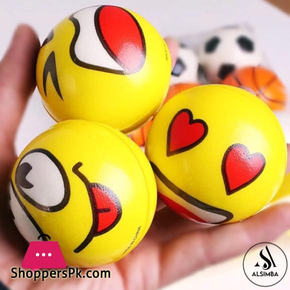 Soft Foam Reaction Emoji Balls for Kids 7.5mm