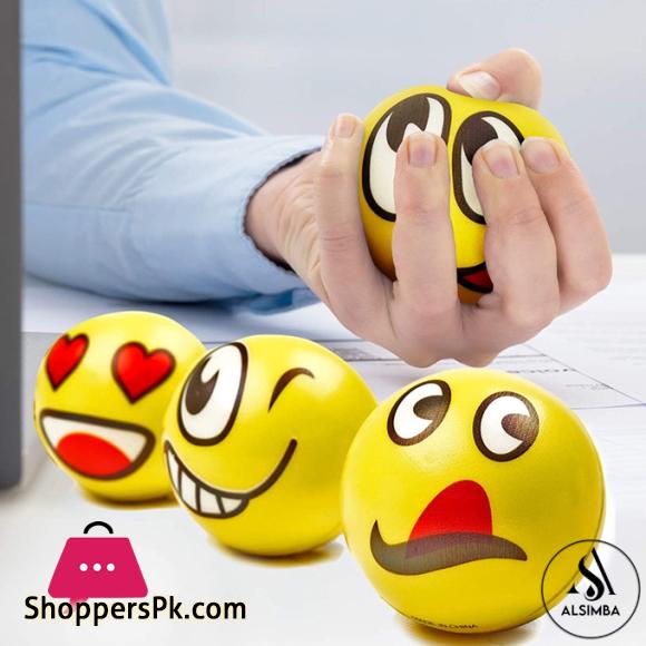 Soft Foam Reaction Emoji Balls for Kids 7.5mm