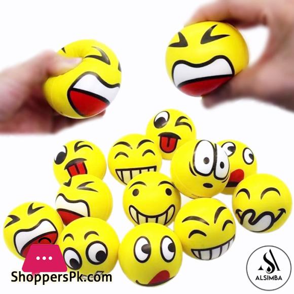 Soft Foam Reaction Emoji Balls for Kids 7.5mm