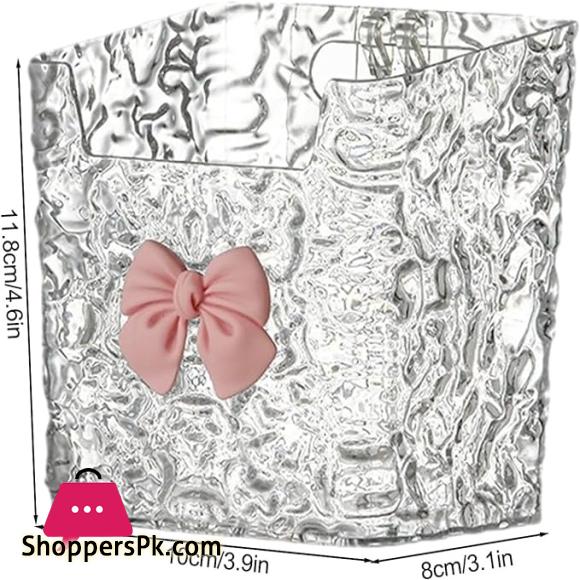 Wall Mount Small Bin Multipurpose Mounted Bin Organizers Durable Crystal Clear Storage Box - 1 Piece