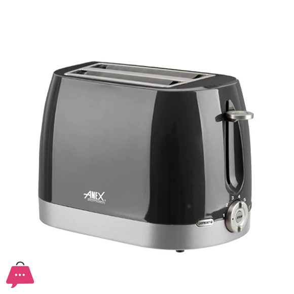 Anex AG-3018 - Slice Toaster - Black