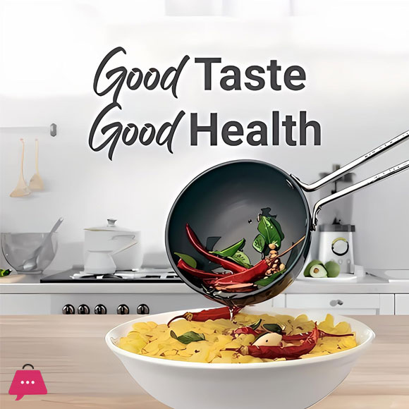 Classic Indian Vaghar Tadka Pan with Grip Handle NO : 4