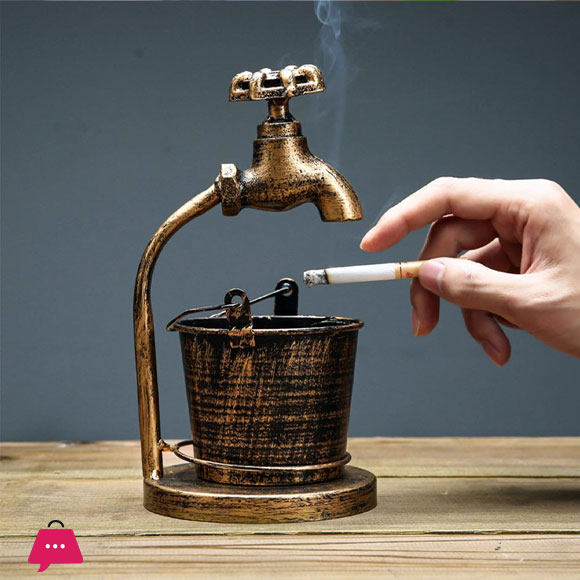Creative Faucet Ashtray Retro Office Ornaments Smoking Gifts