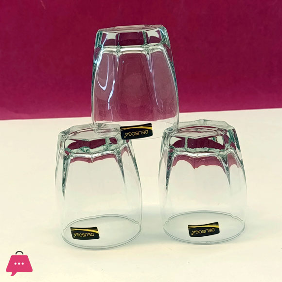 Delisoga Premium 6pcs Glass Set Capacity 280ml