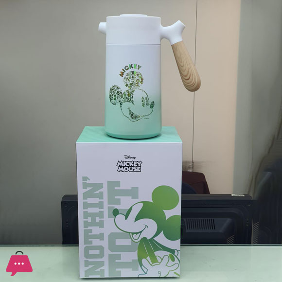 Disney Double-Walled Stainless Steel Vacuum Insulated Pot Spill-Proof Coffee Flask