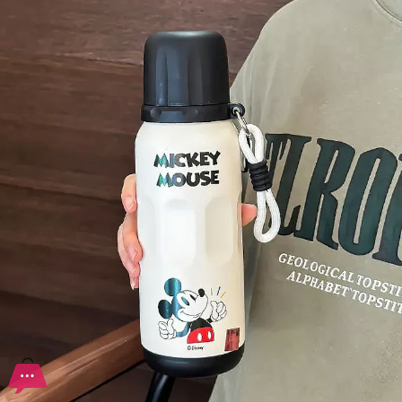 DISNEY Mickey Mouse Premium Thermos Bottle 600ML