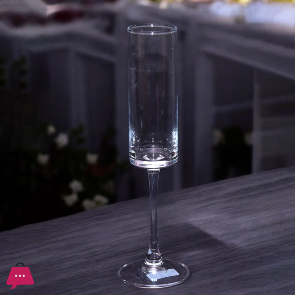 Flute Champagne Glasses Champagne Flute Glass for Home Bar,Wedding,Restaurant 200ml - Set of 6