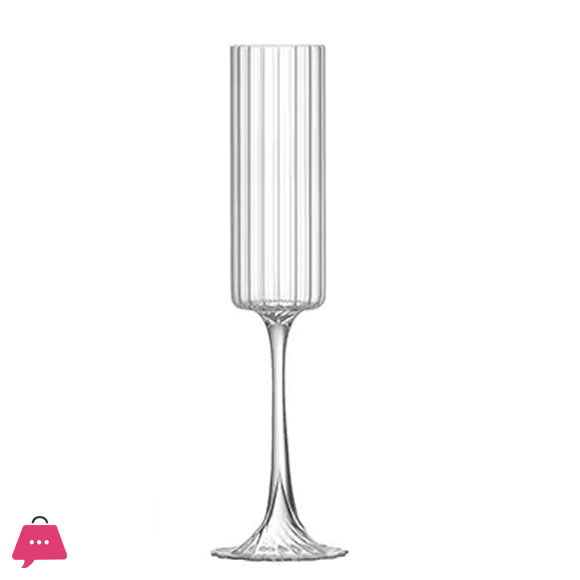 Flute Champagne Strip Glasses Champagne Flutes Tall Glasses Pack of 6