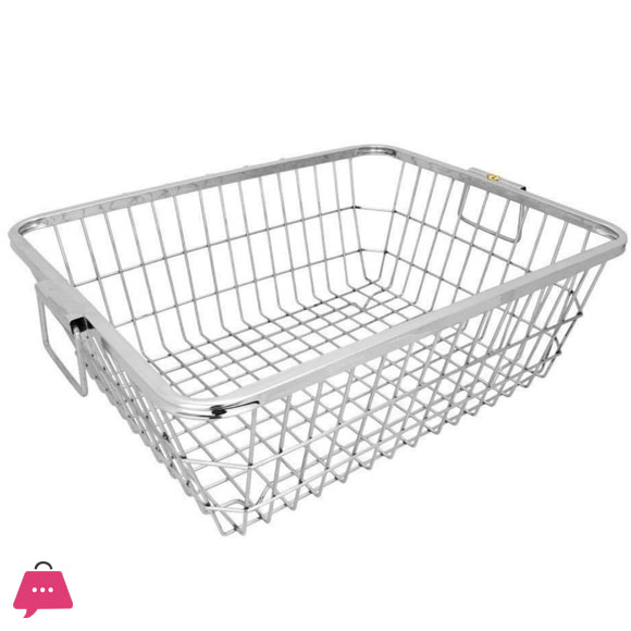 Indian Rachana Shika Stainless Steel Kitchen Basket 17x22 Inch