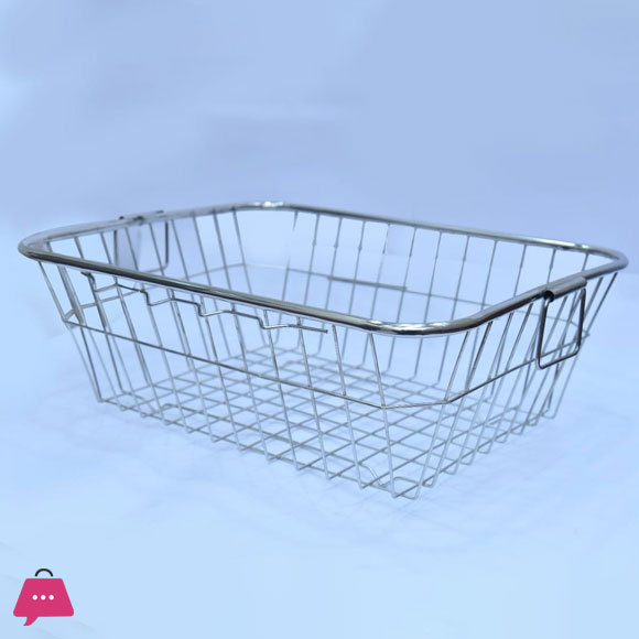 Indian Rachana Shika Stainless Steel Kitchen Basket 17x22 Inch