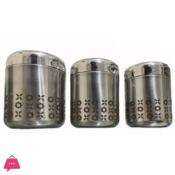 Indian Stainless Steel TIC TAC Dabba Set of 3