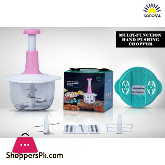 manual chopper 1500ML Vegetable cutter speedy chopper with 3 stainless steel blades Hand press , pump chopper , mixer, mincer , onion tomatoes green chilli chopper