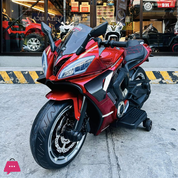 Yamaha R9 Rechargeable 12V Battery Operated Ride On Bike for Kids, 1 to 7 Years Bike Battery Operated Ride On