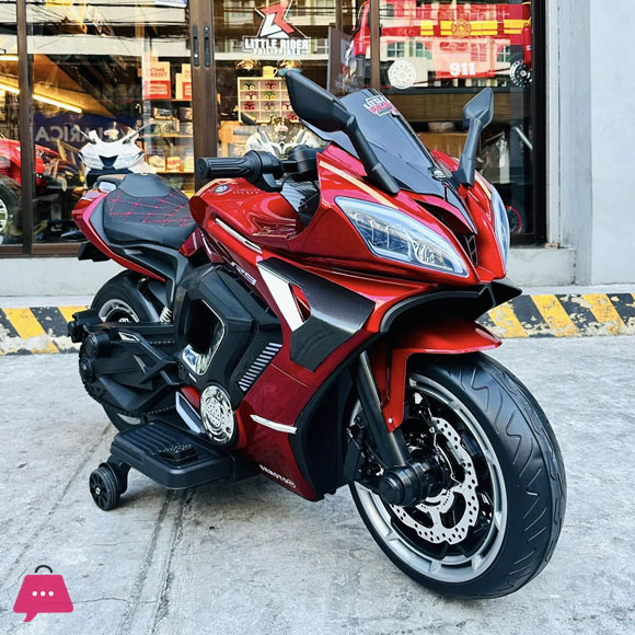 Yamaha R9 Rechargeable 12V Battery Operated Ride On Bike for Kids, 1 to 7 Years Bike Battery Operated Ride On
