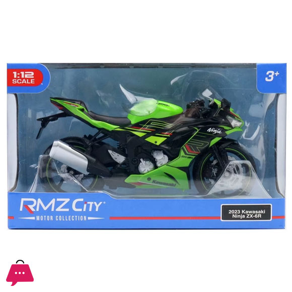 1:12 Kawasaki Ninja ZX-6R Motorcycle Toy 1:12 RMZ City Diecast Model Super Sport Miniature Collection Gift For Boy Children Kid