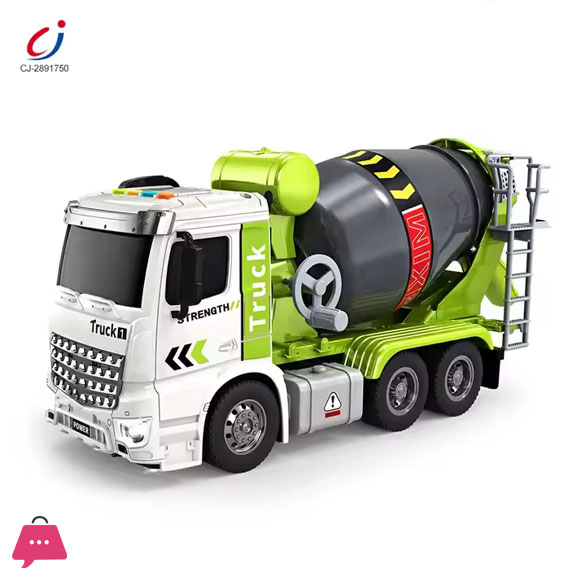 1:16 inertia Construction Truck Friction Toy Vehicle kids Concrete Cement Mixer Truck Toy with Light and Sound