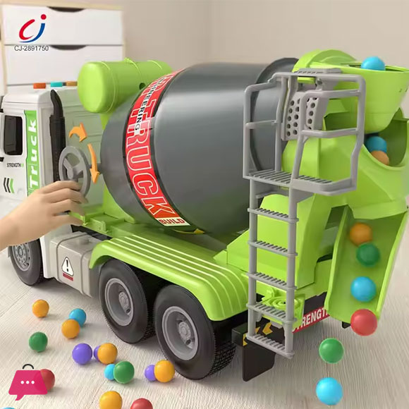 1:16 inertia Construction Truck Friction Toy Vehicle kids Concrete Cement Mixer Truck Toy with Light and Sound
