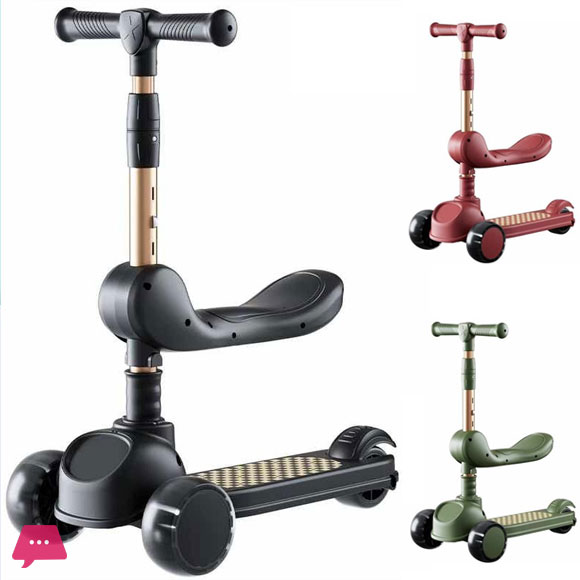2 in 1 Foldable Scootie With Seat