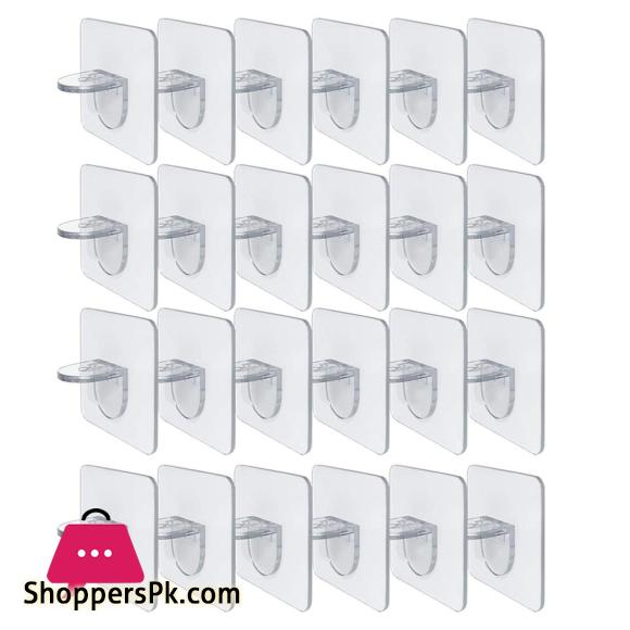 24PCS Punch Free Shelf Support Peg-Self Adhesive Shelves Clips for Kitchen Cabinet Closet Brackets Clapboard Layer