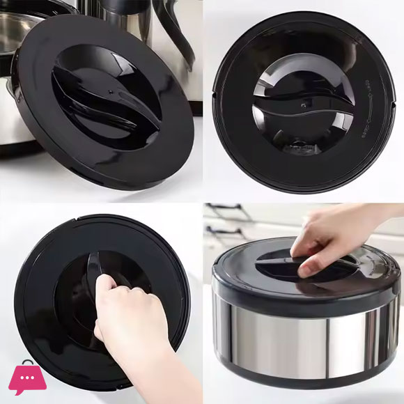3PCS Stainless Steel HotPot Insulated Casserole Carriers Lunch Box