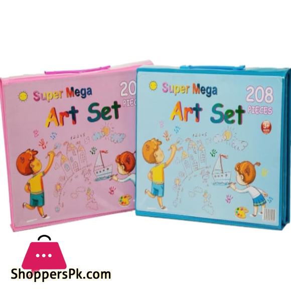BEAUTIFUL COLOURS KIT 208PCS STATIONERY SET FOR KIDS/ STATIONERY FOR KIDS