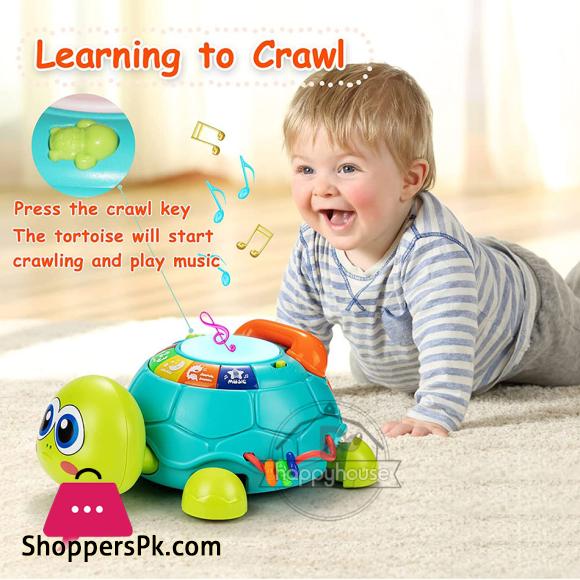 Baby Toys 0 12 Months Musical Turtle Toy Lights Sounds Musical Toy